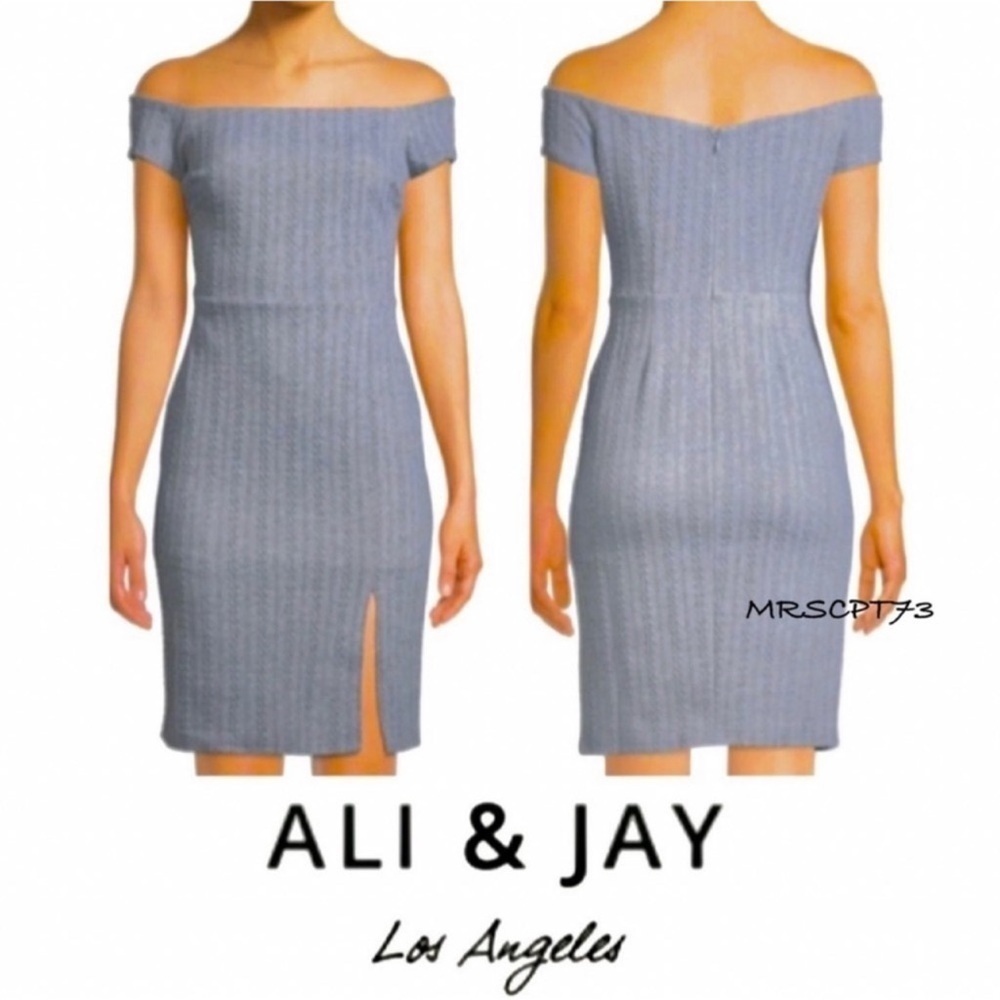 Ali & Jay Los Angeles Anthropologie Gray Won't Be Silenced Sheath NWOT